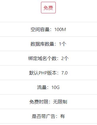 旺赞主机wonzan.com提供免费空间100M，可绑域名