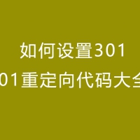 ASP免费空间如何设置301-301重定向代码大全