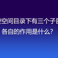 免费空间目录下有三个子目录，各自的作用是什么？