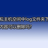 虚拟主机空间中log文件夹下的内容可以删除吗?