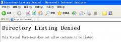 打开网站出现Directory Listing Denied 是什么意思及如何解决呢