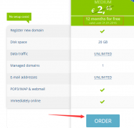 EASYNAME免费域名加免费虚拟主机一年